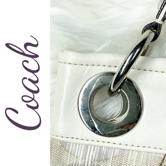 COACH MADISON OP ART IKAT HIPPIE SHOULDER BAG - Picture 4 of 16